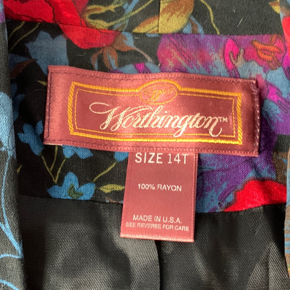 Vintage Worthington Floral Blazer - Picture 4 of 14